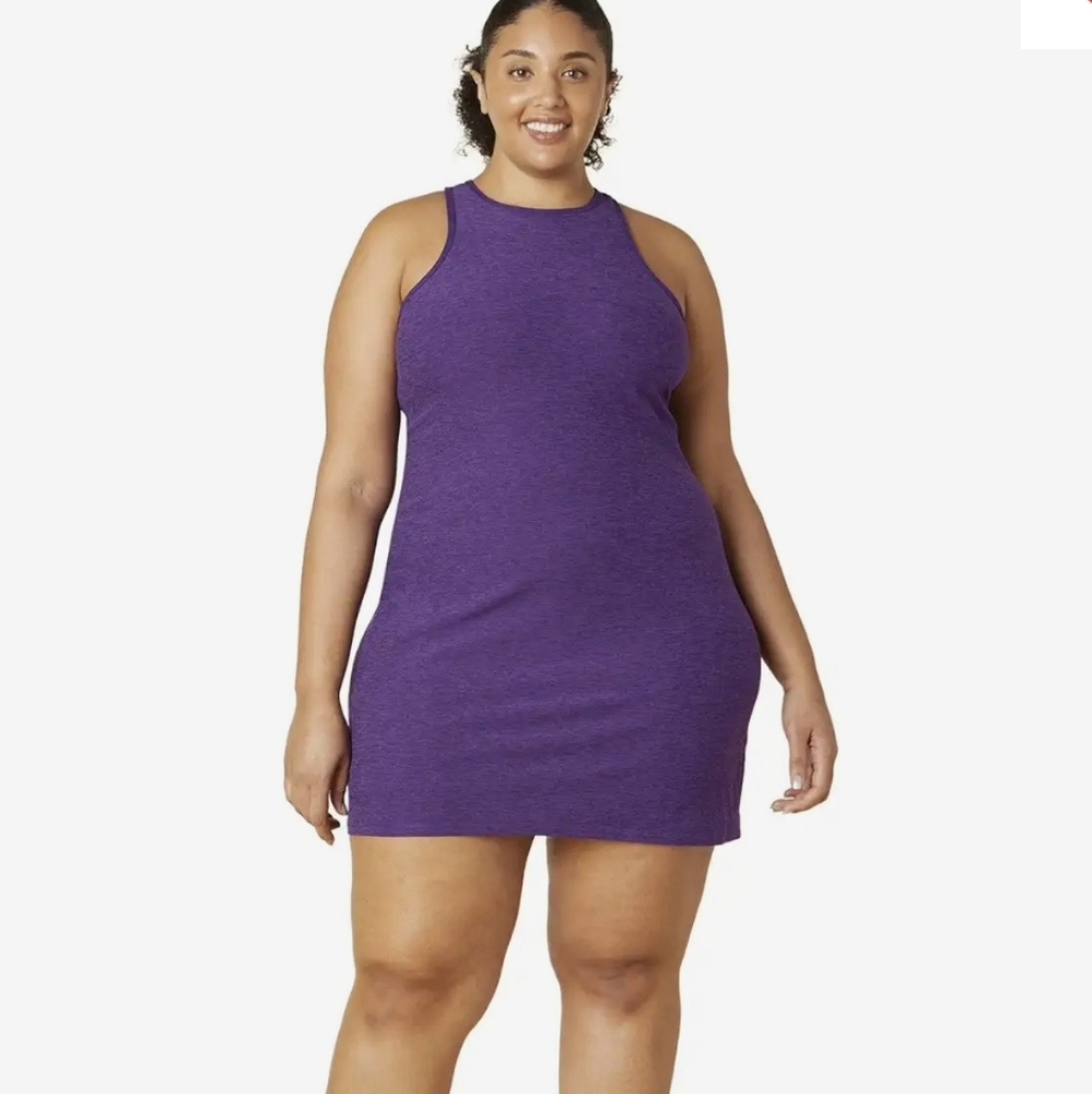Beyond Yoga Purple Spacedye Under Lock and Key Dress Size 1X